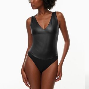 Aritzia Black Sleeveless Bodysuit